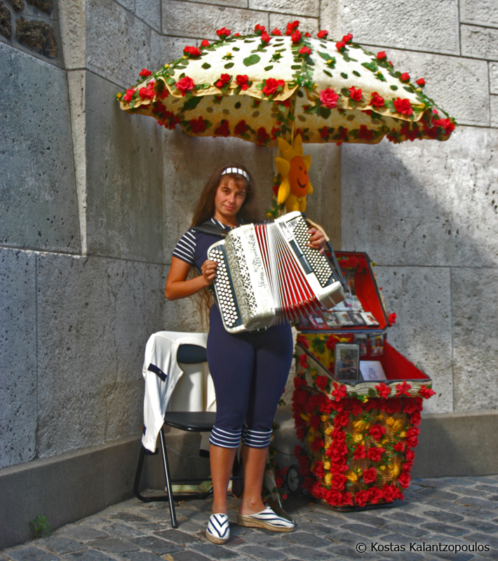 Girl with accordion