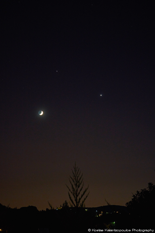 Jupiter, Moon, Venus